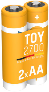 ANSMANN Pile rechargeable NiMH Toy, AA, 2.700 mAh, 2 pièces
