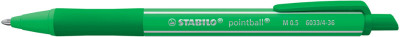 STABILO Stylo à bille rétractable pointball colorful, bleu