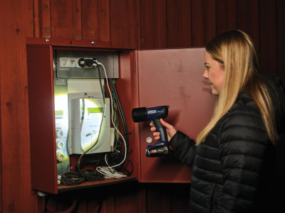 Rapid Akku LED-Taschenlampe BWL290, blau/schwarz