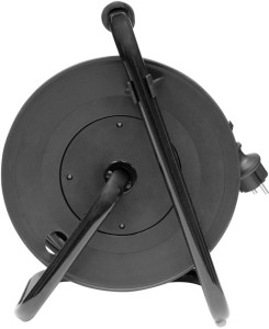 BRÜDER MANNESMANN Outdoor-Kabeltrommel, IP44, schwarz