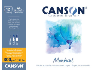 Restposten: CANSON Aquarellblock 