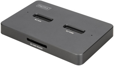 DIGITUS Station d'accueil 3 en 1 M.2 SSD NVMe + M.2 SSD SATA
