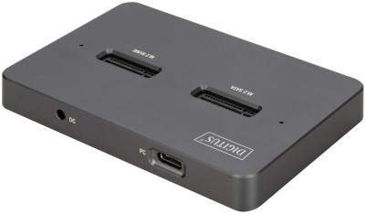 DIGITUS Station d'accueil 3 en 1 M.2 SSD NVMe + M.2 SSD SATA