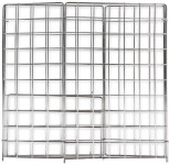 HYGOCLEAN Corbeille à déchets, maille en métal, 60 L, inox