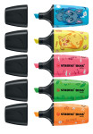 STABILO Surligneur BOSS MINI Animal Vibes, étui carton de 3