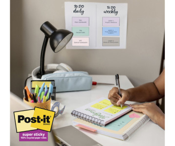 Post-it Bloc-notes super sticky Recycling Notes, pastel
