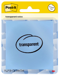 Post-it Bloc-notes Transparent Notes, orange pastel