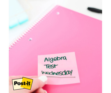 Post-it Bloc-notes Transparent Notes, bleu pastel