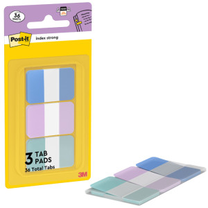 Post-it Marque-page Index Strong, Standard, pastel