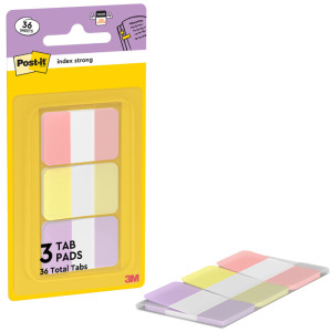 Post-it Marque-page Index Strong, Standard, pastel