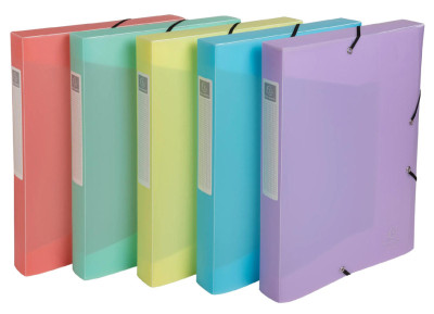 EXACOMPTA Boîte de classement Chromaline Pastel, A4, assorti