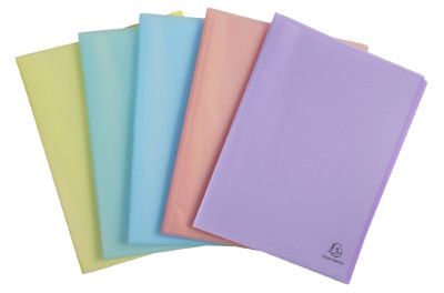 EXACOMPTA Protège-documents Chromaline 30 pochettes, assorti