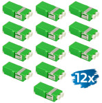 LogiLink Set de coupleurs fibres optiques, sans bride, vert