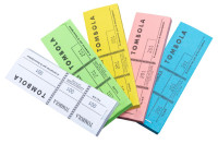 EXACOMPTA Bloc Tombola, 48 x 150 mm, 3 volets, assorti