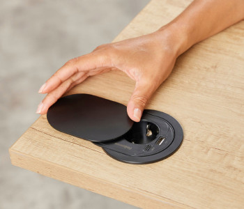 Fellowes Prise encastrée pour table Power Spot, type E, noir