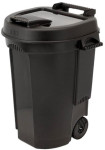 EDA Poubelle, 110 litres, plastique, noir