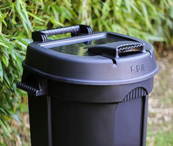 EDA Poubelle, 110 litres, plastique, vert