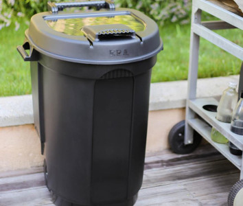 EDA Poubelle, 110 litres, plastique, vert