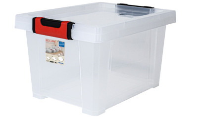 EDA Boîte de rangement CLiPSTOCK, 10 litres, PP, transparent