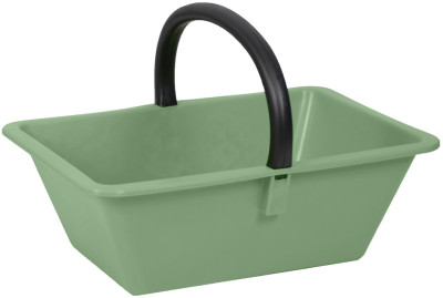 EDA Panier avec anse, 18 litres, plastique, vert