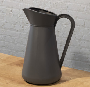 EDA Cruche en plastique, 5 litres, gris