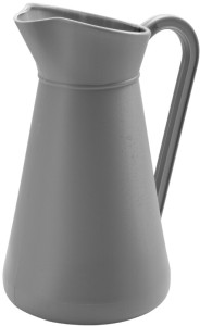 EDA Cruche en plastique, 5 litres, gris