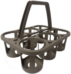 EDA Porte-bouteilles, 6 compartiments, marron