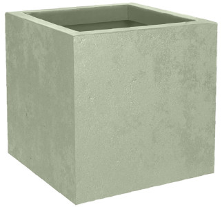 EDA Bac à plantes BASALT UP, cubique, 295 mm, vert amande