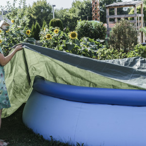 AGRIplus Bâche toile avec oeillets, 5 x 8 m, 100 g, vert
