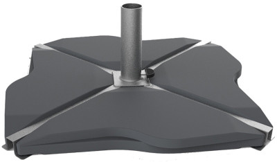 EDA Lest en béton pour parasol, 12 kg, gris foncé