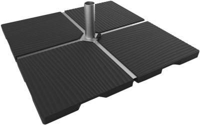 EDA Lest en béton pour parasol, 22 kg, gris foncé