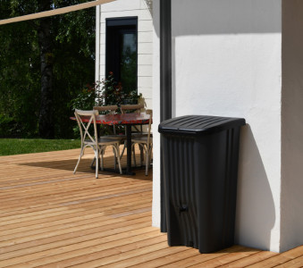 EDA Citerne pour eau de pluie RECUP DECO, 150 L, anthracite