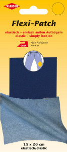 KLEIBER Patch thermocollant, repassage extérieur, jean clair