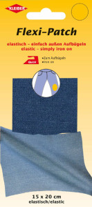 KLEIBER Patch thermocollant, repassage extérieur, jean clair