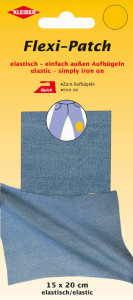 KLEIBER Patch thermocollant, repassage extérieur, jean clair