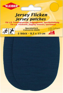 KLEIBER Patch thermocollant jersey, gris clair chiné