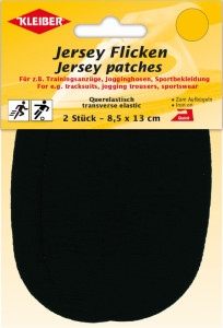 KLEIBER Patch thermocollant jersey, gris foncé chiné