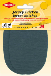 KLEIBER Patch thermocollant jersey, gris