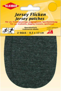 KLEIBER Patch thermocollant jersey, bleu foncé