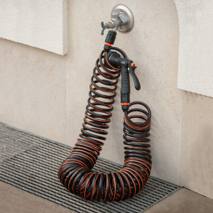 Bradas Kit tuyau d'arrosage en spirale SPRING FLEX, 15 m