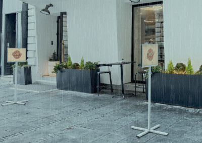 DURABLE Porte-infos INFO STAND OUTDOOR, A3, gris