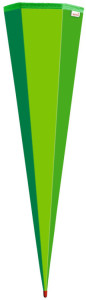 ROTH Schultüten-Rohling ohne Verschluss, 850 mm, grün