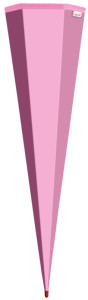 ROTH Schultüten-Rohling ohne Verschluss, 850 mm, rosa