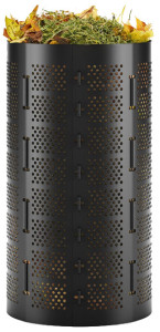 Bradas Poubelle à compost, 180 litres, en HDPE, noir