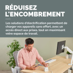 Fellowes Cube multiprise Power Cube, type E, blanc Fellowes Cube multiprise Power Cube, type E, blanc