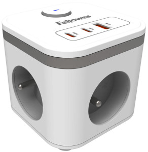 Fellowes Cube multiprise Power Cube, type E, blanc