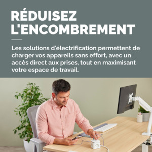 Fellowes Cube multiprise Power Cube, type E, blanc