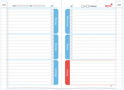 ROTH Hausaufgabenheft Kids für clevere Faule 