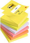 Post-it Bloc-notes adhésif z-notes, 76x76 mm, couleurs fluo Post-it Bloc-notes adhésif z-notes, 76x76 mm, couleurs fluo