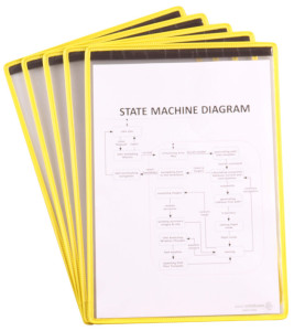 djois by tarifold Poche d'identification magnétique, blanc